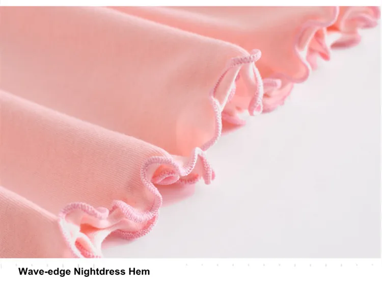 Princess nightgowns for girls cotton nightdress girls sleepwear loose dress 09