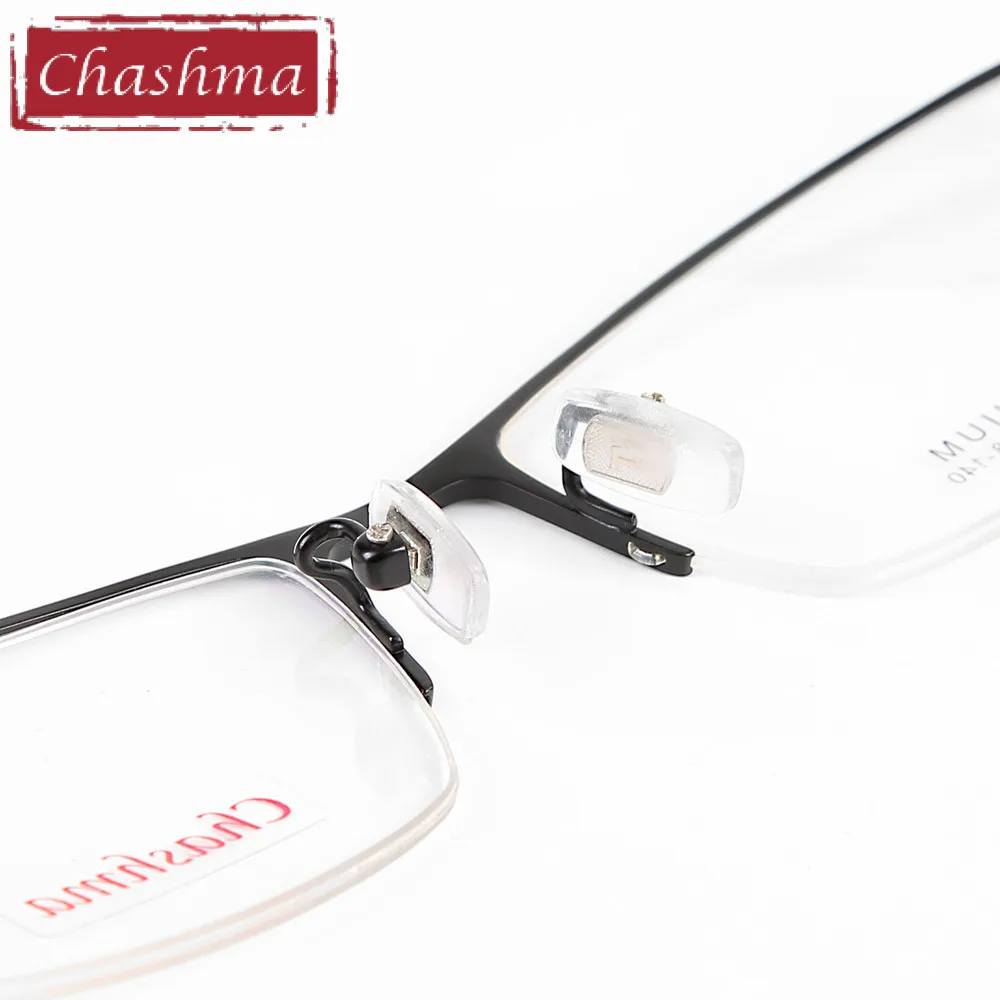 Чашма титановая пластина светильник полуоправа чистый титан|titan eyeglass frames|brand