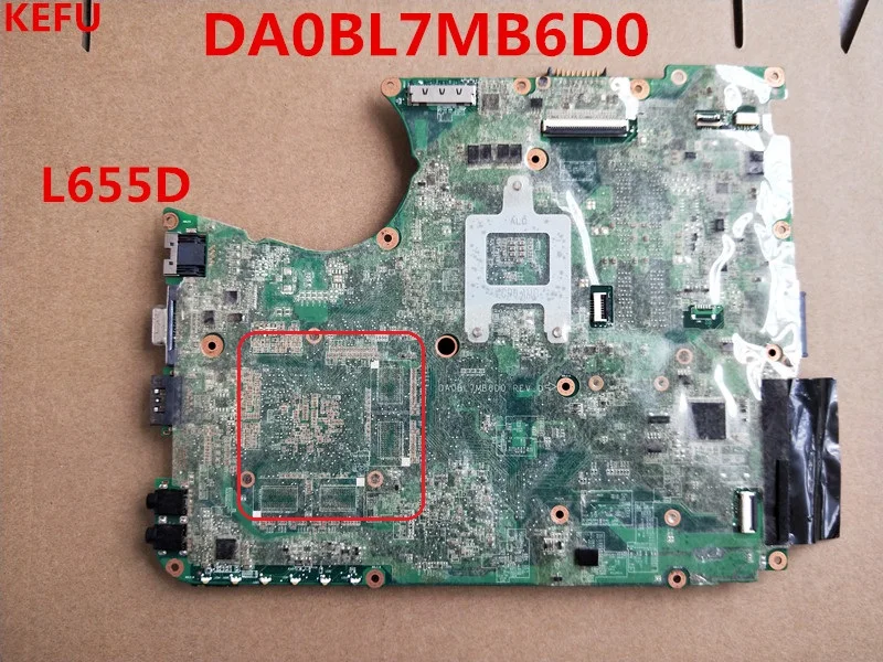 KEFU для Toshiba L655D E1-570 Материнская плата ноутбука DA0BL7MB6D0 A000076380 100% протестирована |