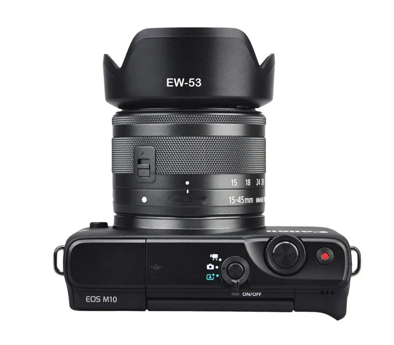 EW-53 49 мм EW53 бленда объектива Реверсивный объектив камеры аксессуары для Canon EOS M10 EF-M 15-45 мм f/3,5-6,3 IS STM объектив