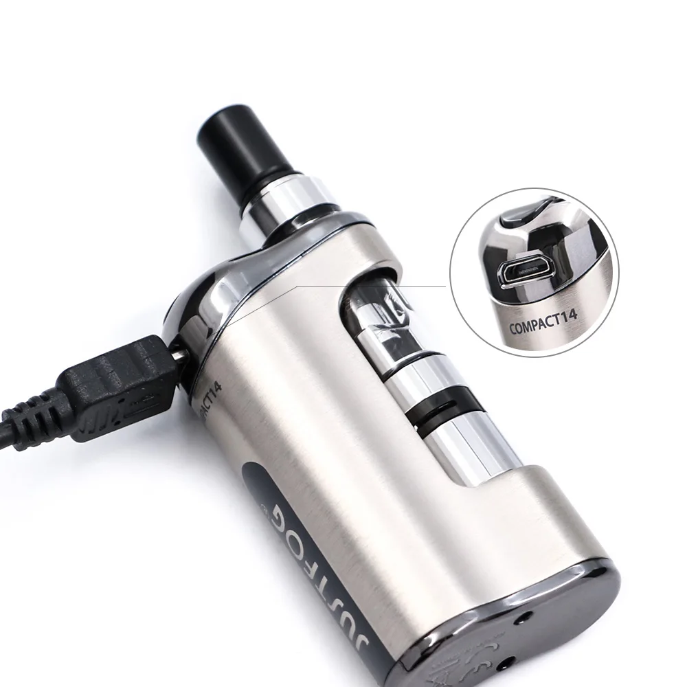 Billige E Zigarette Kit Compact 14 Kit 1500mah eingebaute batterie mit 5PCS Justfog Spule vs Justfog Q16 Q14 kit