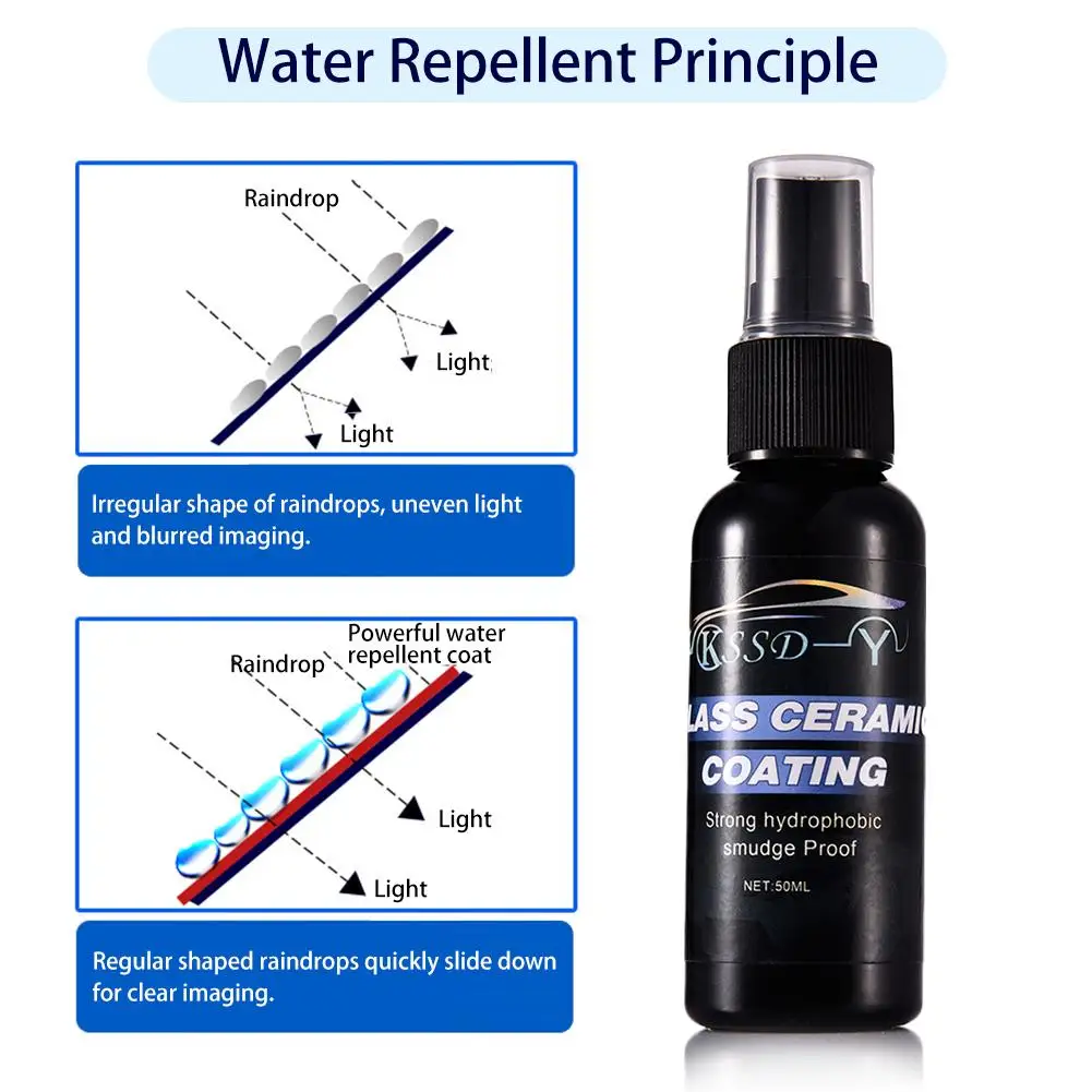 Авто стекло покрытие агент репеллент агент защитная пленка окно щит покрытие, керамическое водоотталкивающее покрытие автомобиля стекло Щит