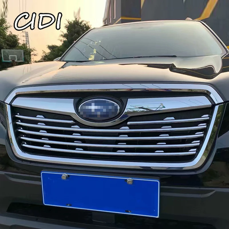 

6pcs/set For Subaru Forester SK 2018 2019 ABS Chrome Front Grille Grill Cover Trims Decoration Stickers Car-Styling Accessories