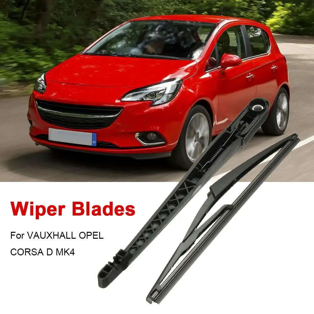 Rear Window Windshield Wiper Blade And Arm Set For VAUXHALL OPEL CORSA