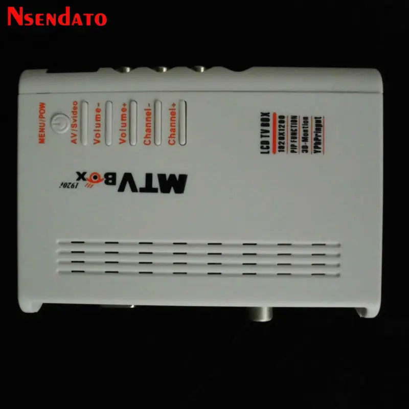 MTV LCD TV Box Computer To VGA S-Video Analog TV Program Receiver Tuner LCD Monitor PAL NTSC For DVD/PDP/PS2