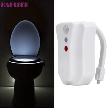 

High Quality LED 8 Color Night Light Body Motion Sensor Auto Toilet Seat Bathroom Waterproof