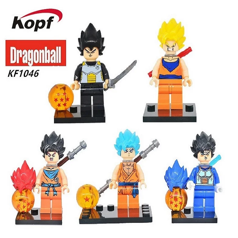 

Building Blocks Space 7 The Force Awakens Dragon Ball Son Goku Vegeta Master Roshi Bricks Model Chidlren Gift Toys KF1046