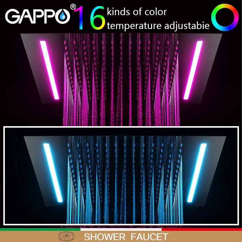 GAPPO shower faucet basin waterfall faucets shower mixer taps bath faucets mixer Rainfall taps bath LED Sensor Faucets GAPPO shower faucet basin waterfall faucets shower mixer taps bath faucets mixer Rainfall taps bath LED Sensor Faucets