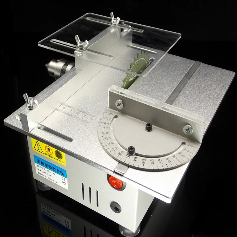 Serra de Mesa Artesanal de Madeira Lâmina de Serra Ferramenta de Corte de 7000 Rpm com Adaptador de Energia Mini Banco Faça Você Mesmo Modelo Passatempo Ferramentas Viu - Image 2