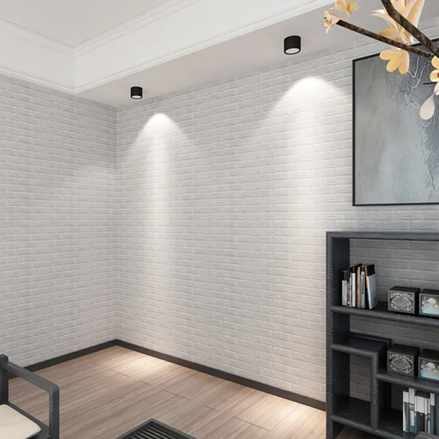 pe foam 3d wallpaper diy wall stickers wall decor embossed brick