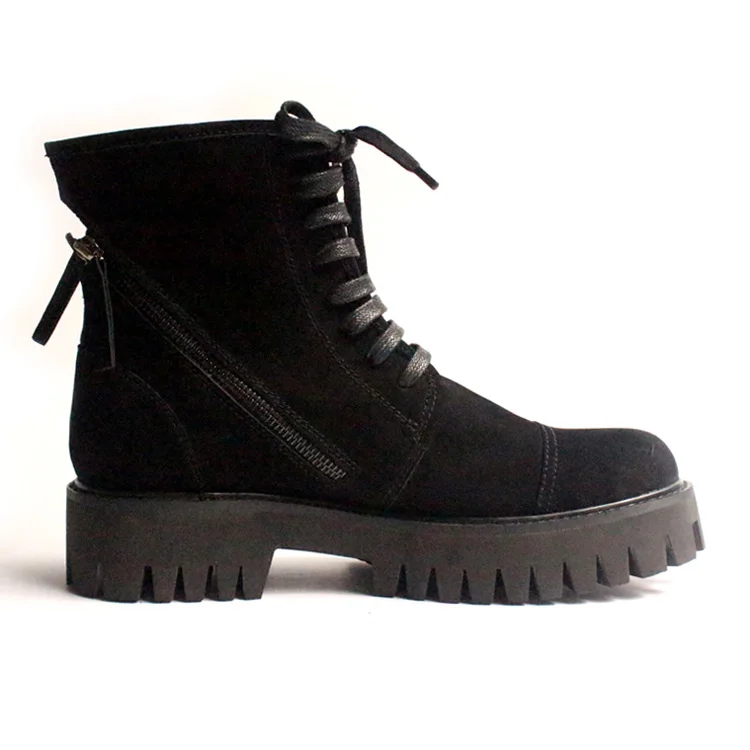 2017 spring autumn black suede leather ankle short boots thick heel round toe side zipper booties men's cool army boot size45 2017 spring autumn black suede leather ankle short boots thick heel round toe side zipper booties men's cool army boot size45
