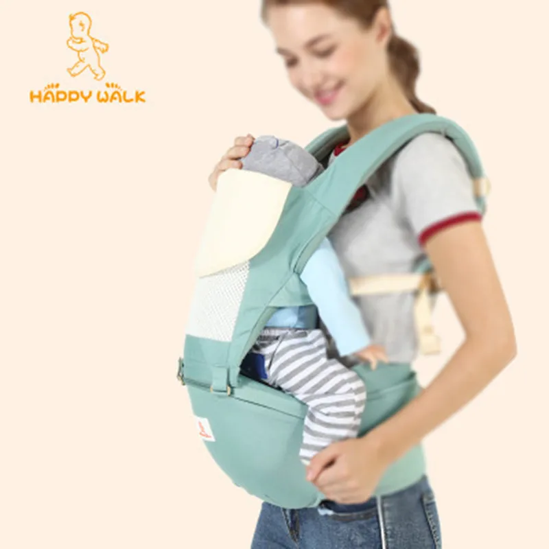 

Happywalk Ergonomic Baby Carrier Multi-purpose Hip Seat Backpack Newborn Babies Front Kangaroo Sling Wrap For Infants Travel