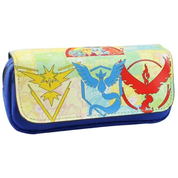 

Pocket Monsters Poke Go Instinct, Mystic, Valor Blue Pencil Case Bag Student Stationery Pouch Makeup Cosmetic Bag (POUCH1207)