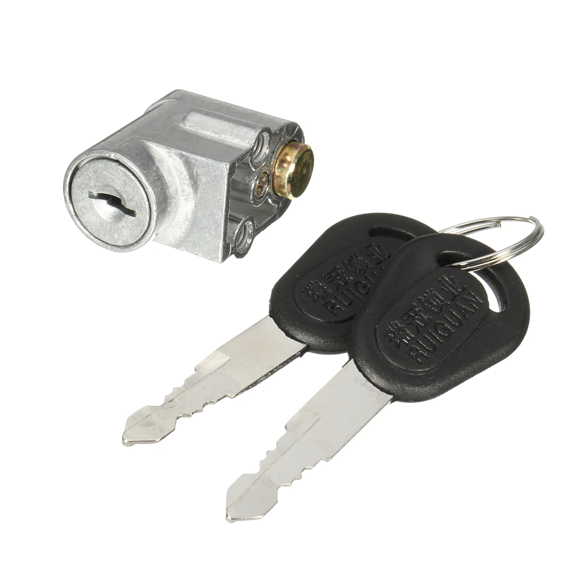 

Motor Lock Ignition Switch Battery Safety Pack Cover Box Lock For Motorcycle Electric Bike Scooter E-bike WIth 2 Keys In Locks