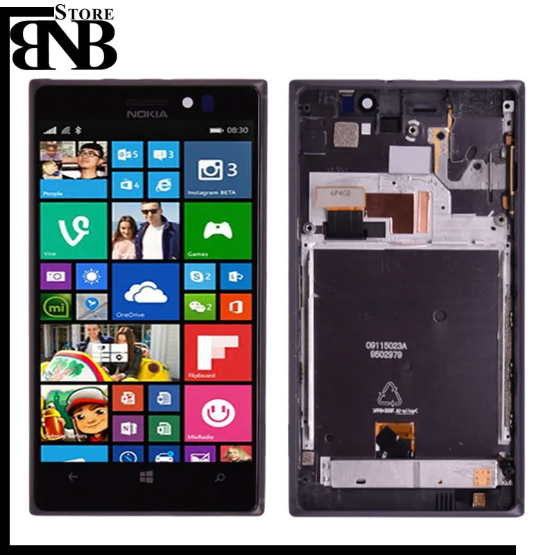 Для Nokia lumia 925 lcd дисплей кодирующий преобразователь сенсорного экрана в сборе с рамкой или lumia 925 lcd без рамки