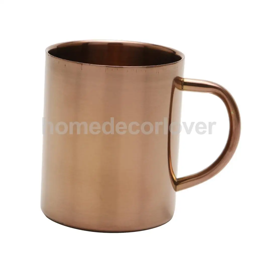 Stainless Steel Double Wall Insulated Cup Water Coffee Mug 400ml Rose Gold