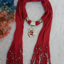 Красный цвет шарф с ожерельем женские шарфы шали новые шарфы Хлопок пашмины scarvf 20шт