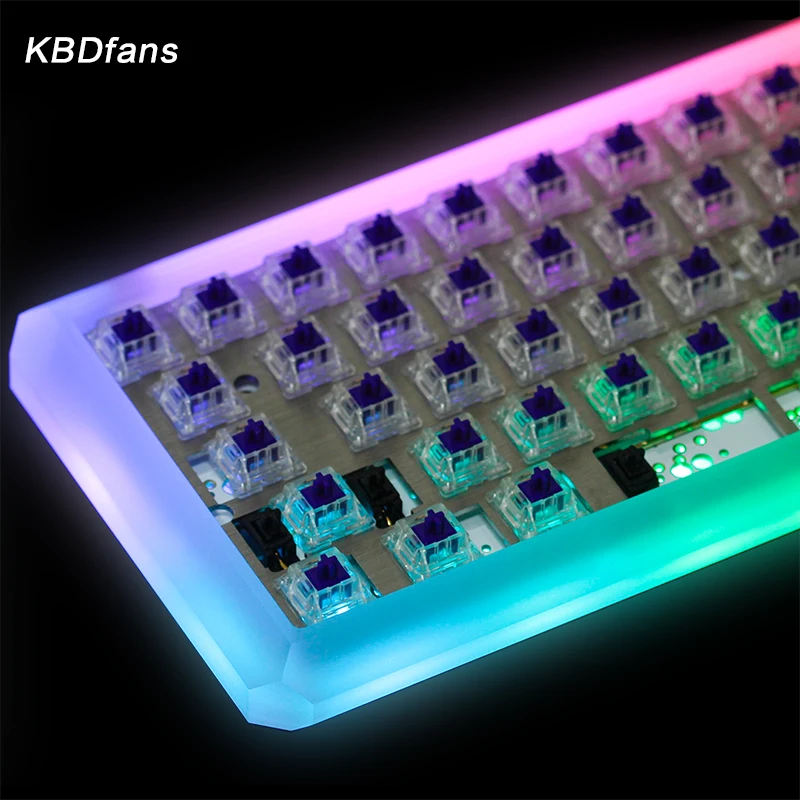 KBDfans 5 град Прозрачный матовый акриловый CNC 60% чехол|case shipping|case casecase transparent |