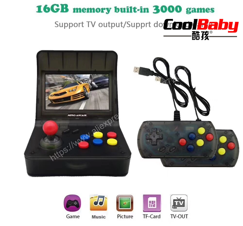 

Portable Retro Handheld Mini Game Console 4.3 Inch 64bit 3000 Video Games classical Family Game Console Gift RETRO ARCADE