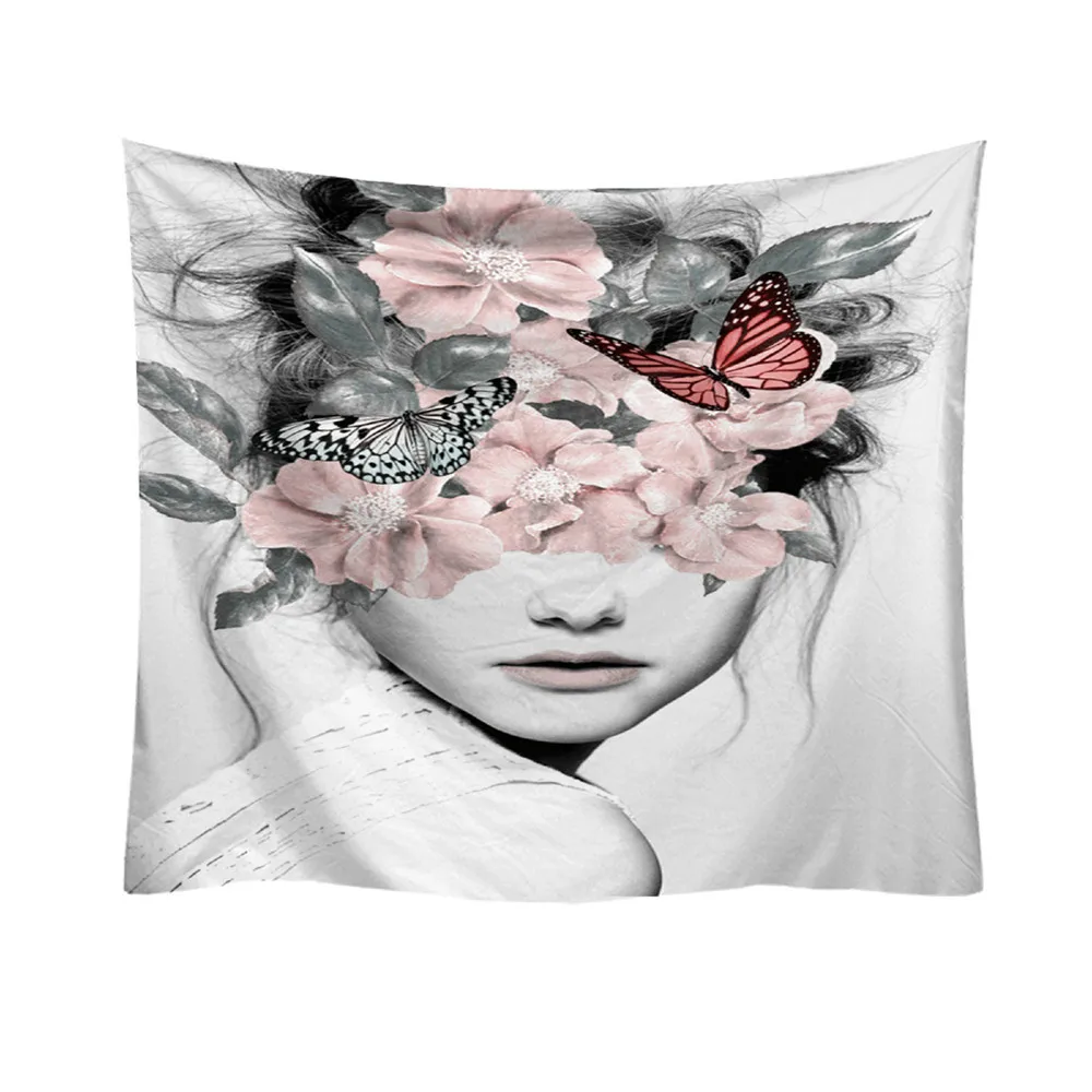 

2018 Fashion Fashion Tapestry Retro Woman Portrait Style Decorative Tapestry Home Decor hot sale
