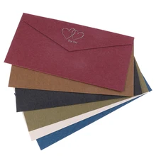 Конверты из крафт-бумаги винтажная печать горячего тиснения для свадьбы письмо-приглашение школьные принадлежности конверт 6 цветов