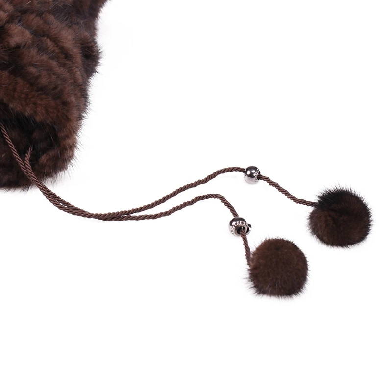 ZY81011 Ladies Real Knitted Mink Fur Full Sleeve With Hooded Fur Coat Jacket Winter Women Fur Coats Female Mink Fur Overcoat packable down jacket