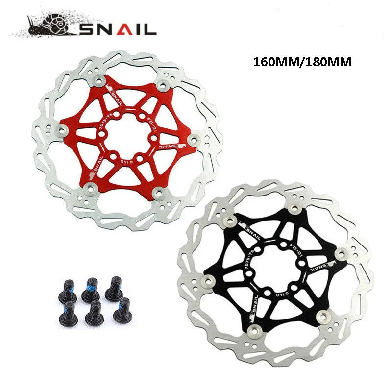 Звездообразное колесо 160/180 мм плавающие MTB тормозные роторы 420 нержавеющая сталь для горного велосипеда 6 винтов