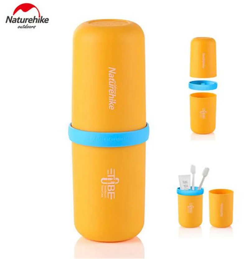 

Naturehike Outdoor 3 in 1 Multifunctional Capsule Wash Cup Portable Mouthwash Bottle Travel Toothbrush Storage Box