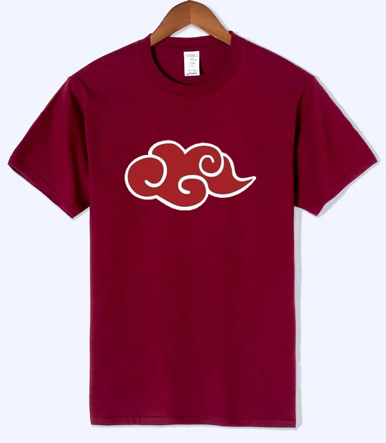 Naruto Uzumaki Naruto Red Cloud T Shirts Men 2018 Summer New Style Men