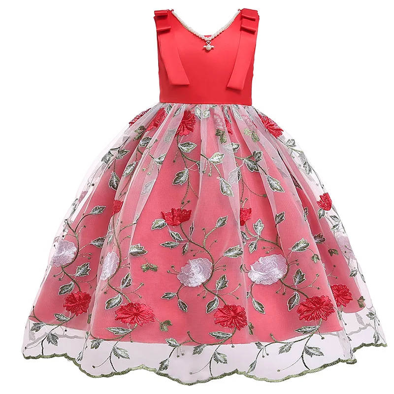 

Flower Girls Dresses For Wedding Lace Pageant Bridesmaids Formal Gown Elgent First Communion Prom Dresses For Girls Vestidos
