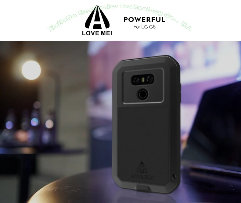 Чехол для LG G6 G5 G4 G3 V20 V10,, LOVE MEI, алюминиевый металл+ стекло Gorilla glass, ударопрочный, водонепроницаемый чехол для LG G6 LG601