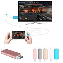 20 шт./лот 2 м HDMI видео компонент преобразователя AV Соединительный кабель для IPhone IPad Mini к HDTV 5A 12 В