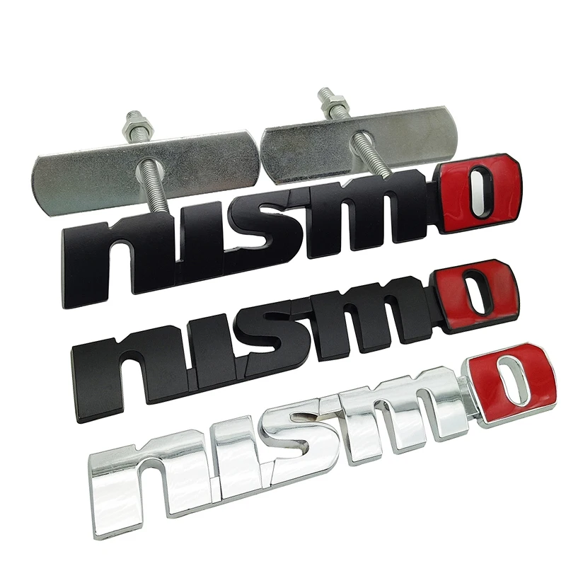 

Metal NISMO Auto Car Stickers Front Grille Badge Emblem Car Styling For Nissan Tiida Teana Skyline Juke X-trail Almera Qashqai
