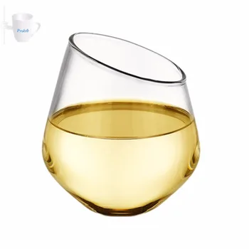 

14oz 420ml High Temperature Resistant Borosilicate Glass Creative Slanted-spout Red Wine Glass Cocktail Glass fruit juice Cups