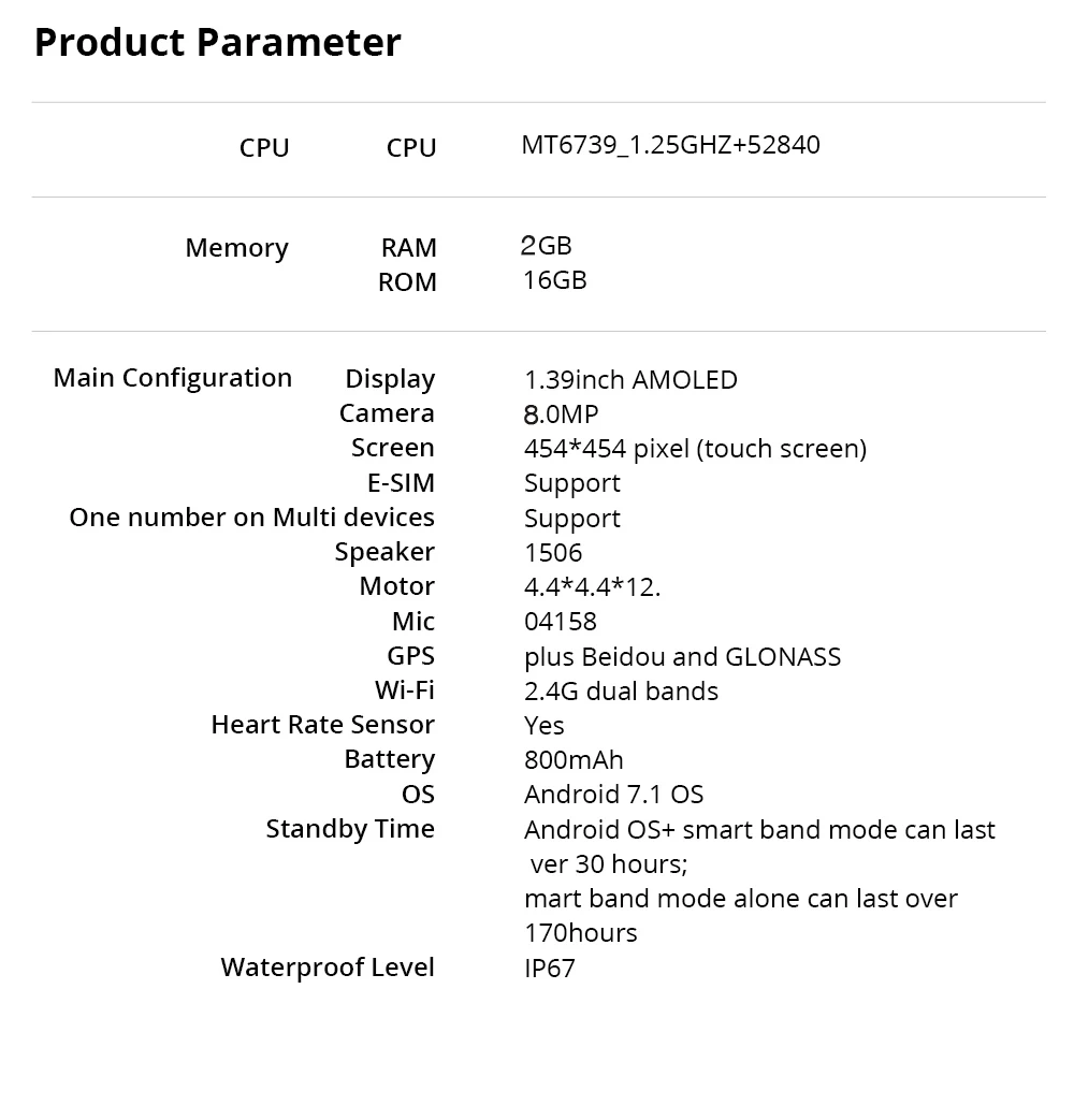 Makibes M3 Pro, 4G MT6739+ NRF52840, два чипа, 3 ГБ, 32 ГБ, Смарт-часы, телефон, Android 7,1, камера 8 Мп, GPS, 800 мА/ч, ответ на вызов, SIM, TF карта