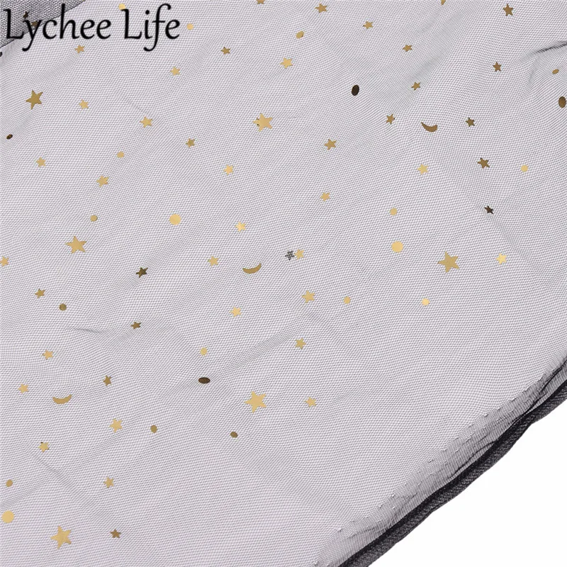 Lychee Life Star Moon марлевая ткань 150 см цветная сетчатая кружевная ткань сделай сам ручная работа швейная одежда аксессуары для свадебного платья