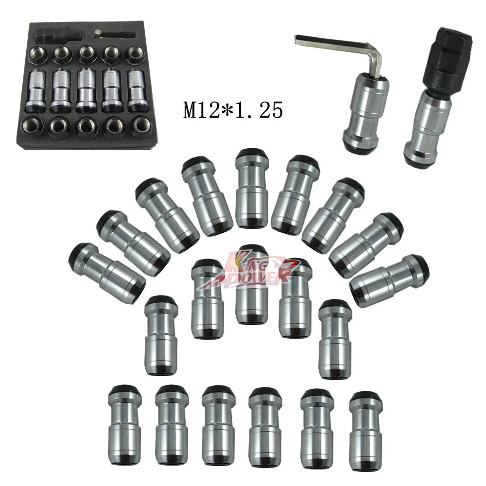 VOLKS RAYS WHEELS LOCKING LUG NUTS 20pcs 12x1.25mm ACORN RIM CLOSE END