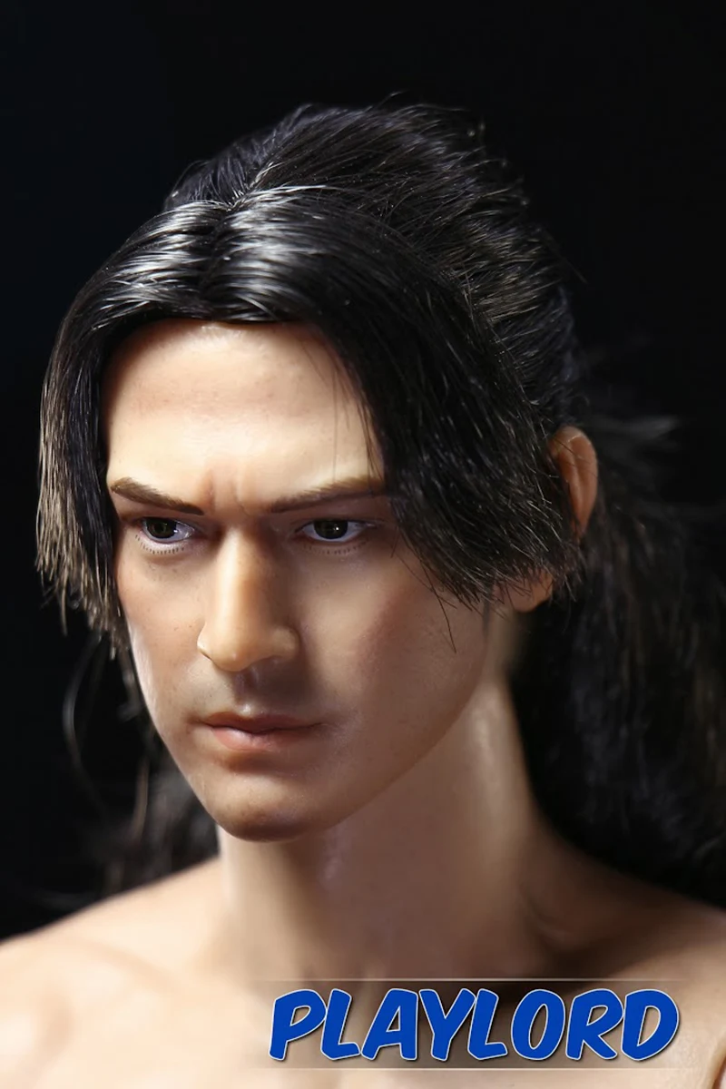 1/6, Мужская голова, скульптура, 1:6, масштаб Takeshi Kaneshiro, длинные волосы, версия, голова, резная, Akechi Samanosuke, модель игрушки, подходит для 1" фигуры тела