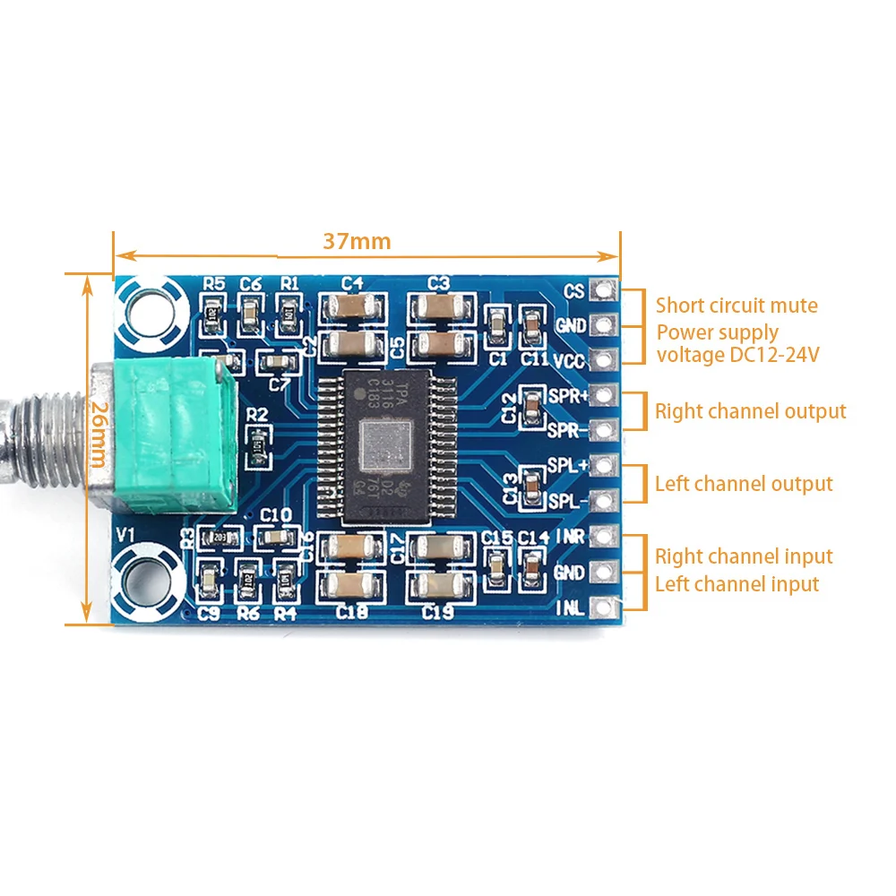 2*50 Вт 2*80 Вт 2*120 Вт 2*150 Вт Мощность Bluetooth двухканальный цифровой усилитель модуль TPA3116D2 XH-M548 аудио усилитель