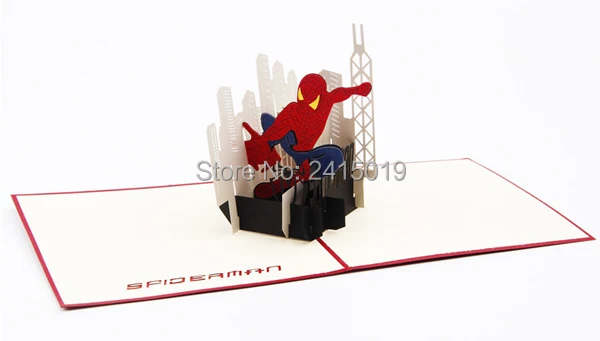  Freeshipping 5pc/lot 13x15cm handmade exquisite 3D fold up party greeting invitation card kids chil - 32728452924
