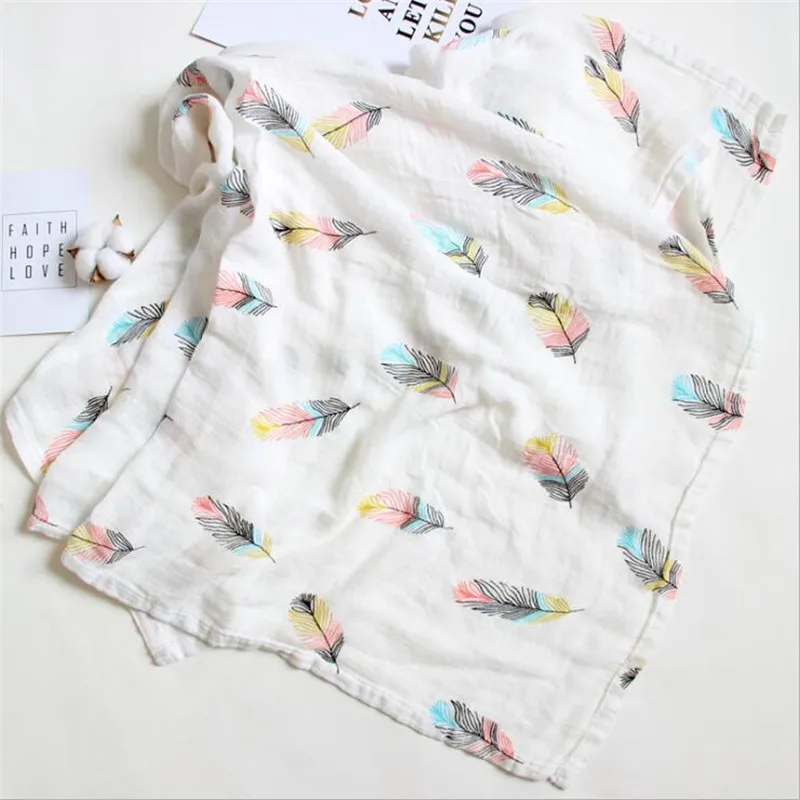 Муслин детские пеленки одеяла бамбуковое волокно хлопок для новорожденных Ванна марли младенческой Обёрточная бумага чехол для коляски Игровой Коврик Большой Размеры