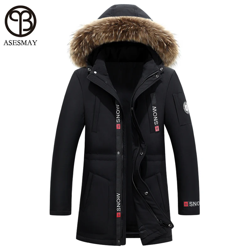Asesmay 2016 Luxury brand clothing down jacket mens winter parka with