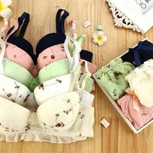 Пикантное для молодых девушек дамское нижнее белье бюстгальтеры милые кружевные милые сексуальные seamle 2 шт/комплект бюстгалтеров набор, доступны разные цвета и размер