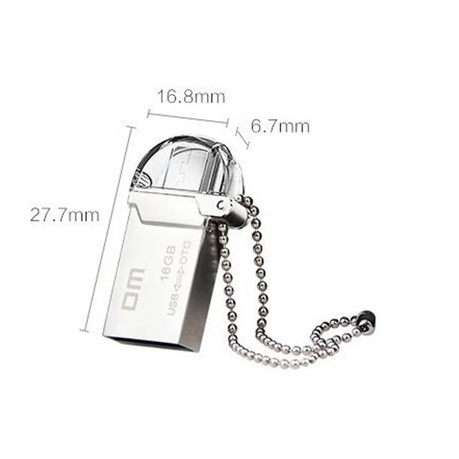 DM pd008 флэш накопитель USB OTG 8 г 16 32 2.0 диск из металла флешки мини ручка для