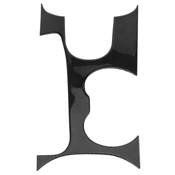 

Carbon Fiber Gear Box & Water Cup Holder Frame Trim Sticker for Ford Mustang 2015 2016 2017 Car Accessories