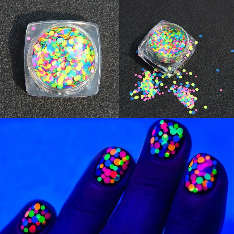 1 коробка многоцветный блеск для ногтей смешанные DIY украшения мини круглое Сердце Звезда Тонкий блестка дизайн ногтей блестки P0056