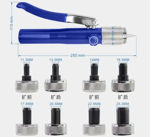 10-28 мм с полным набором штампов PEX ручной гидравлический расширитель труб кг-1632 сжигания труб