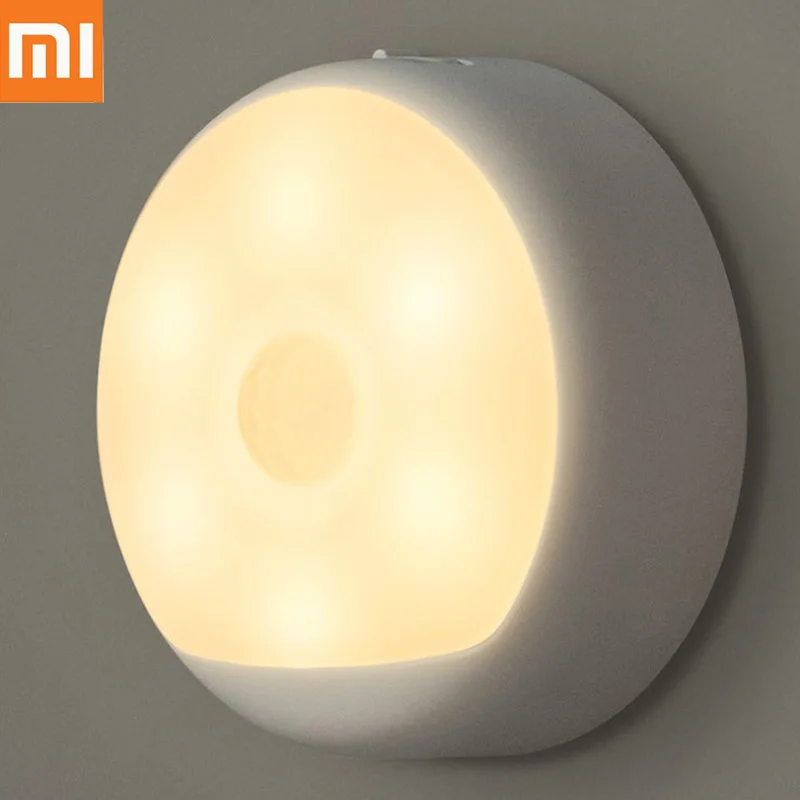 Оригинальный Xiaomi Mijia Yeelight светодиодный ночник Инфракрасный магнитный с крючками