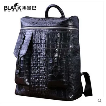 

heimanba crocodile backpack new business travel crocodile skin backpack men bag men backpack