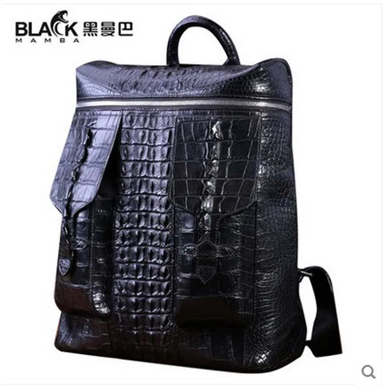Best Price Рюкзак из кожи крокодила heimanba, для деловых поездок, 2018 Best Price Рюкзак из кожи крокодила heimanba, для деловых поездок, 2018